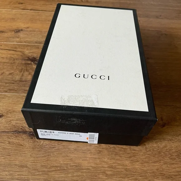 GUCCI-AUTHENTIC (NWT) Blue Satin Heels - Picture 12 of 15